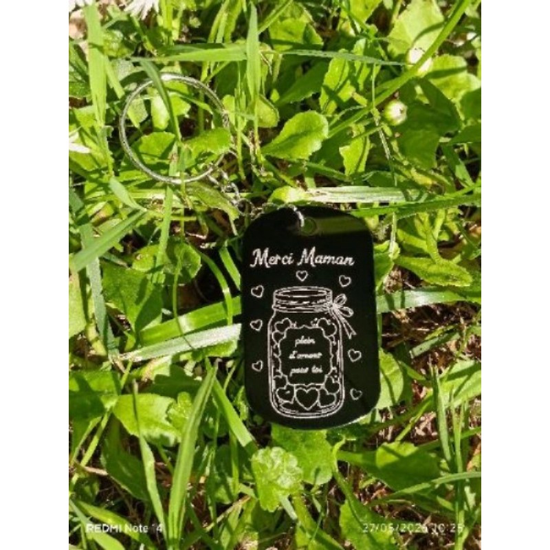 Acier noir maman 