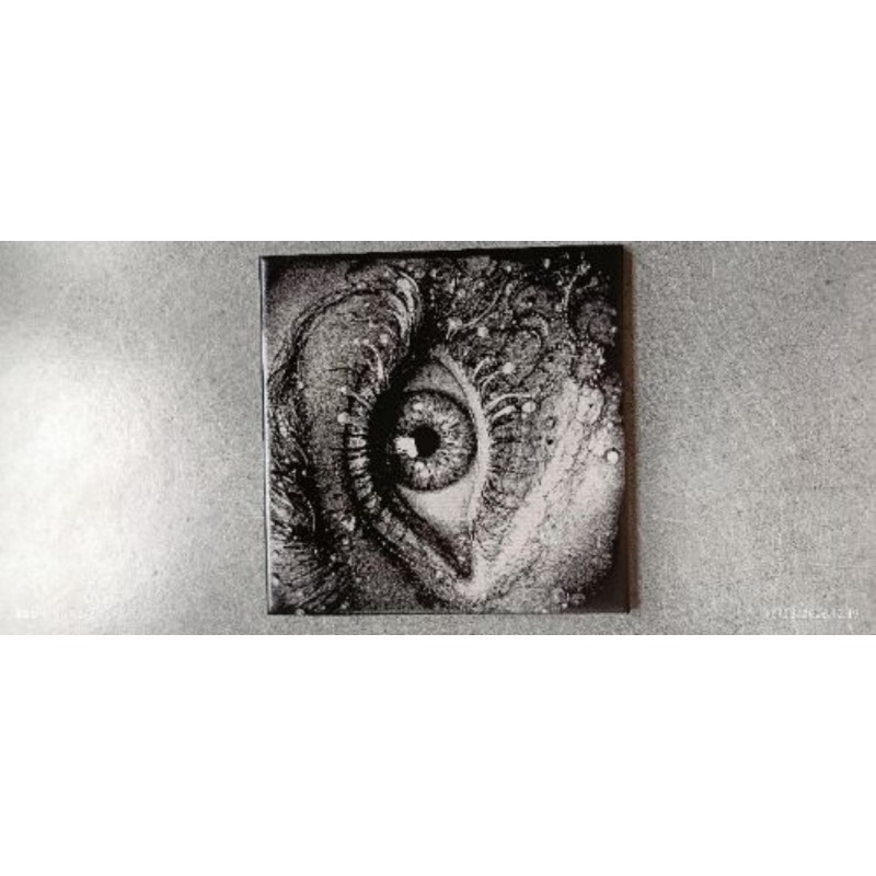 Chevalet + carrelage graver Oeil