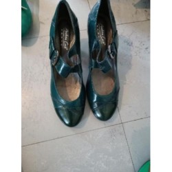 Escarpins bleu pétrole  42