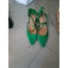 Chaussures vertes plates 42