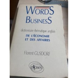 Dictionnaire thématique anglais Words Business